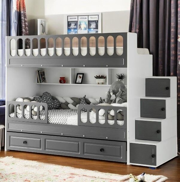 Aras Tamamı Mdf Membran Kaplama Çelik Destekli Yavrulu Ranza Montaj Dahil AB