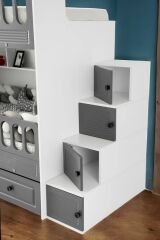 Aras Tamamı Mdf Membran Kaplama Çelik Destekli Yavrulu Ranza Montaj Dahil AB