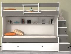 Sardunya Tamamı Mdf Yavrulu Seyyar Merdivenli Ranza Montaj Dahil GB