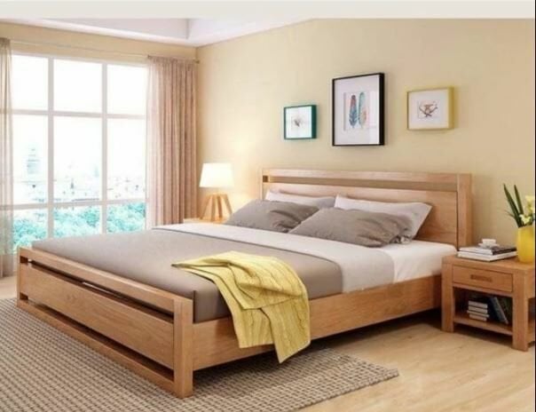 Vlora İthal Çam Panel Masif Ahşap Karyola 160*200 cm