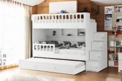 Kardelen Tamamı Mdf  Çelik Destekli Yavrulu Ranza - Kurulum Dahil Byz