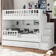 Kardelen Tamamı Mdf  Çelik Destekli Yavrulu Ranza - Kurulum Dahil Byz