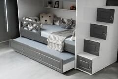 Manolya Tamamı Mdf  Çelik Destekli Yavrulu Ranza - Kurulum Dahil AB