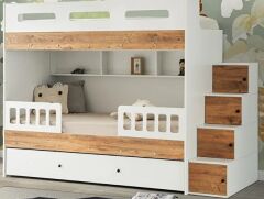 Buket  Tamamı Mdf Çelik Destekli Yavrulu Ranza Çb - Ücretsiz Kurulum