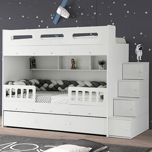 Buket  Tamamı Mdf Çelik Destekli Yavrulu Ranza Byz - Ücretsiz Kurulum