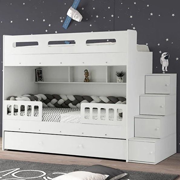 Buket  Tamamı Mdf Çelik Destekli Yavrulu Ranza Byz - Ücretsiz Kurulum