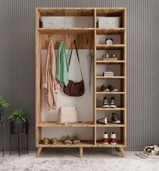 Açelya Portmanto Vestiyer Çam - Ücretsiz Kurulum M4