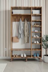 Açelya Portmanto Vestiyer Ceviz - Ücretsiz Kurulum M4