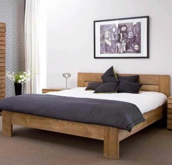 Oscar Masif Ladin Ağacı Doğal Ahşap Karyola