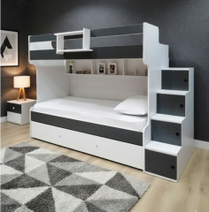 Sardunya Tamamı Mdf Yavrulu Seyyar Merdivenli Ranza Montaj Dahil AB