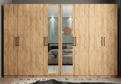 Padova 8 Kapaklı Dolap Gardırop Çam - Ücretsiz Kurulum