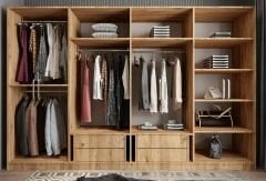 Padova 8 Kapaklı Dolap Gardırop Çam - Ücretsiz Kurulum