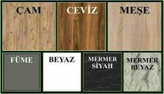 Açelya Portmanto Vestiyer Ceviz - Ücretsiz Kurulum M7