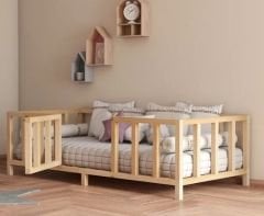 Parma İthal Ladin Doğal Ahşap Montessori Çocuk Karyola