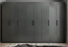 Solo 8 Kapaklı Dolap Gardırop Füme- Ücretsiz Kurulum