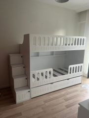 Fırat Tamamı Mdf Membran Kaplama Yavrulu Ranza-Montaj Dahil