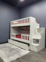 Fırat Tamamı Mdf Membran Kaplama Yavrulu Ranza-Montaj Dahil