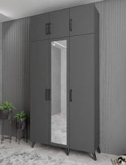 Açelya Portmanto Vestiyer Füme - Ücretsiz Kurulum M5