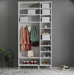 Açelya Portmanto Vestiyer Beyaz - Ücretsiz Kurulum M5