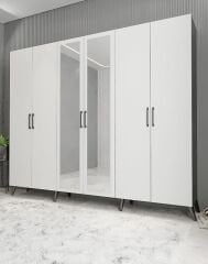 Açelya Portmanto Vestiyer Füme Beyaz - Ücretsiz Kurulum M6