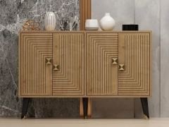 Mire  Konsol Tv Sehpası Tv Ünitesi Modern Tasarım Meşe