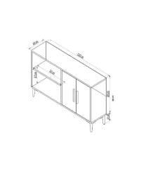 Mire  Konsol Tv Sehpası Tv Ünitesi Modern Tasarım Meşe