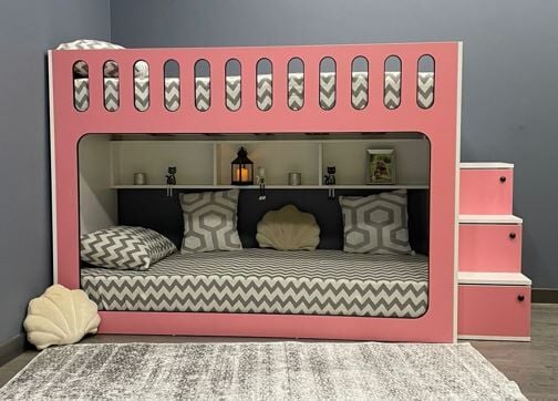 İnci Seyyar Merdivenli İkili Ranza PB