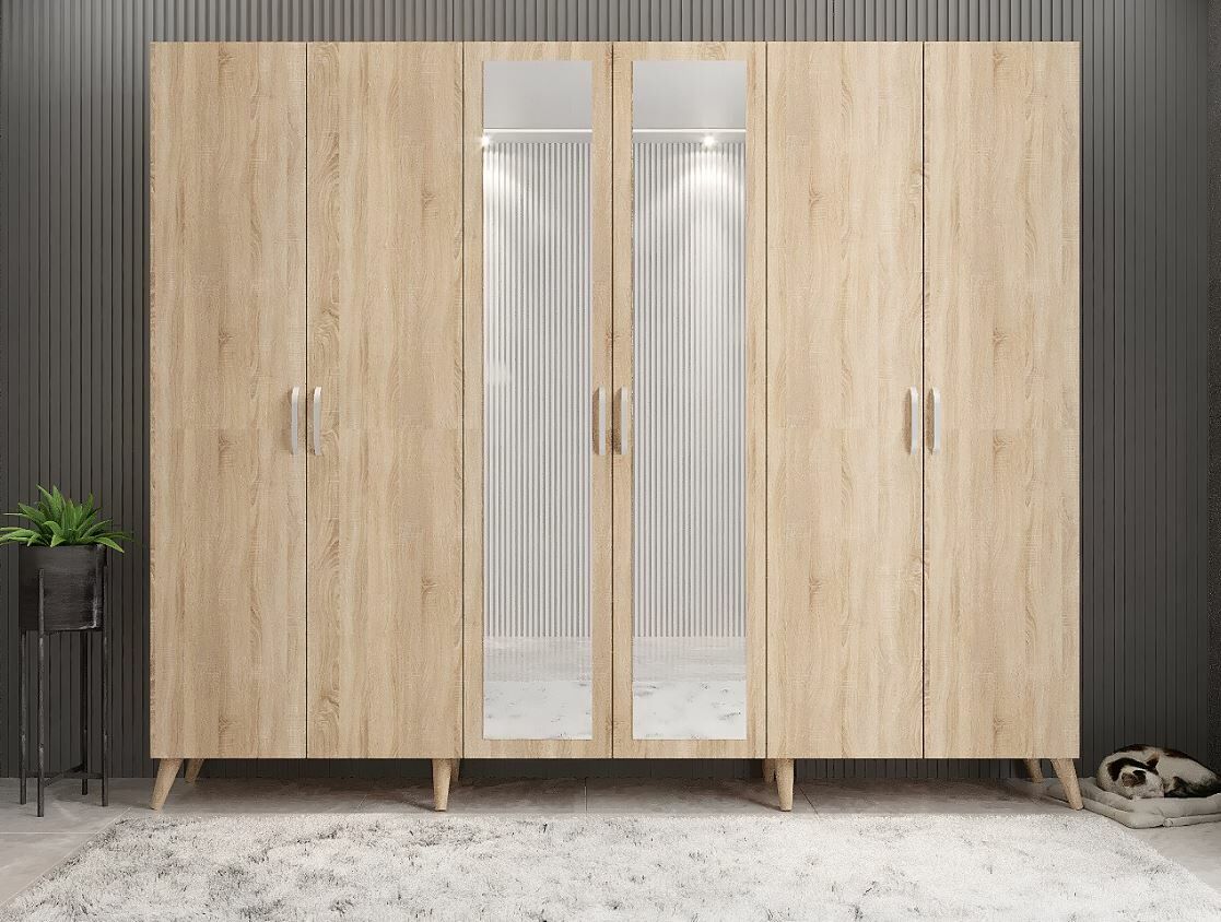 Açelya Portmanto Vestiyer Meşe - Ücretsiz Kurulum M6