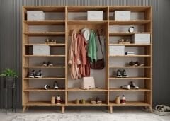 Açelya Portmanto Vestiyer Çam Beyaz- Ücretsiz Kurulum M6