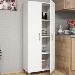 Pera Tamamı MDF Çok Amaçlı 4 Bölmeli 2 Kapaklı Dolap