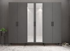 Açelya Portmanto Vestiyer Füme- Ücretsiz Kurulum M6