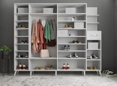 Açelya Portmanto Vestiyer Beyaz- Ücretsiz Kurulum M7