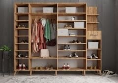 Açelya Portmanto Vestiyer Çam- Ücretsiz Kurulum M7