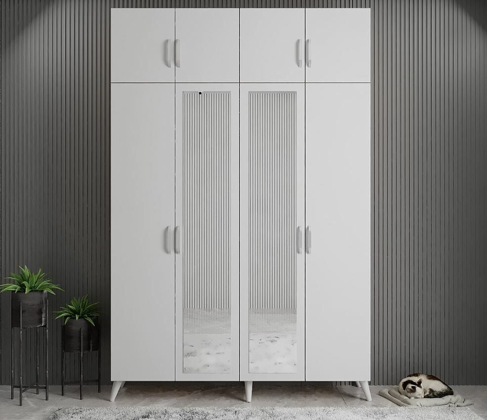 Açelya Portmanto Vestiyer Beyaz- Ücretsiz Kurulum M8