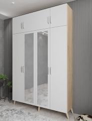 Açelya Portmanto Vestiyer Meşe Beyaz- Ücretsiz Kurulum M8