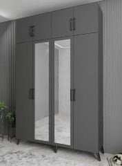 Açelya Portmanto Vestiyer Füme- Ücretsiz Kurulum M8