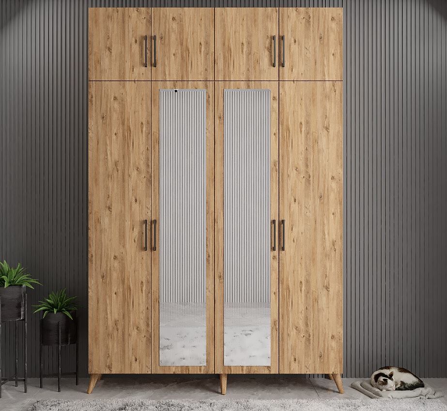 Açelya Portmanto Vestiyer Çam- Ücretsiz Kurulum M8