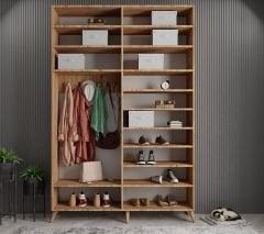 Açelya Portmanto Vestiyer Çam- Ücretsiz Kurulum M8