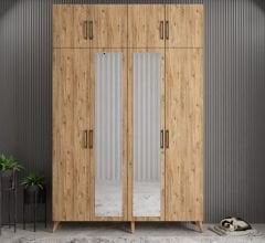 Açelya Portmanto Vestiyer Çam- Ücretsiz Kurulum M8