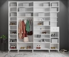 Açelya Portmanto Vestiyer Beyaz- Ücretsiz Kurulum M9