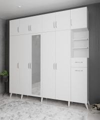 Açelya Portmanto Vestiyer Beyaz- Ücretsiz Kurulum M9