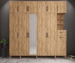 Açelya Portmanto Vestiyer Çam- Ücretsiz Kurulum M9