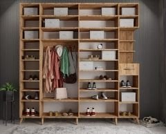 Açelya Portmanto Vestiyer Çam- Ücretsiz Kurulum M9