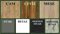 Açelya Portmanto Vestiyer Füme- Ücretsiz Kurulum M9