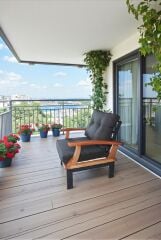 Akdeniz Masif Gürgen Ahşap ve Metal Bahçe Balkon Koltuk Takımı 3+1+1+Masa