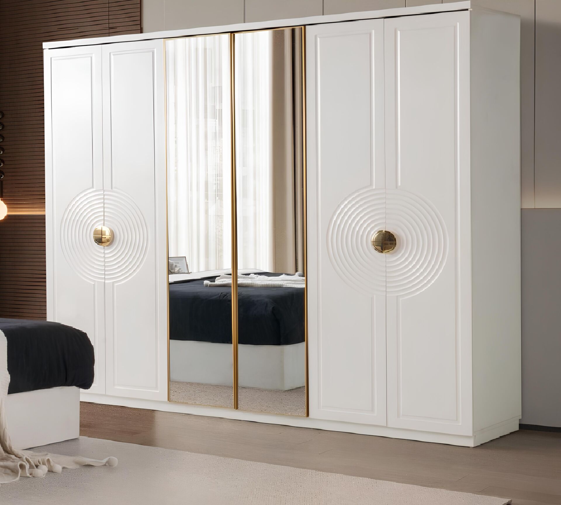 Morocco Mdf Membran 6 Kapaklı Gardırop Dolap Kurulum Dahil