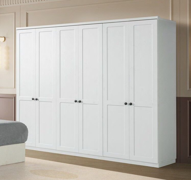 Bianora Mdf Membran 6 Kapaklı Gardırop Dolap - Kurulum Dahil