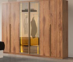 Lovina Mdf 6 Kapaklı Gardırop Dolap - Kurulum Dahil