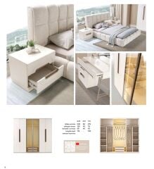 Hale Mdf Membran 6 Kapaklı Gardırop Dolap - Kurulum Dahil