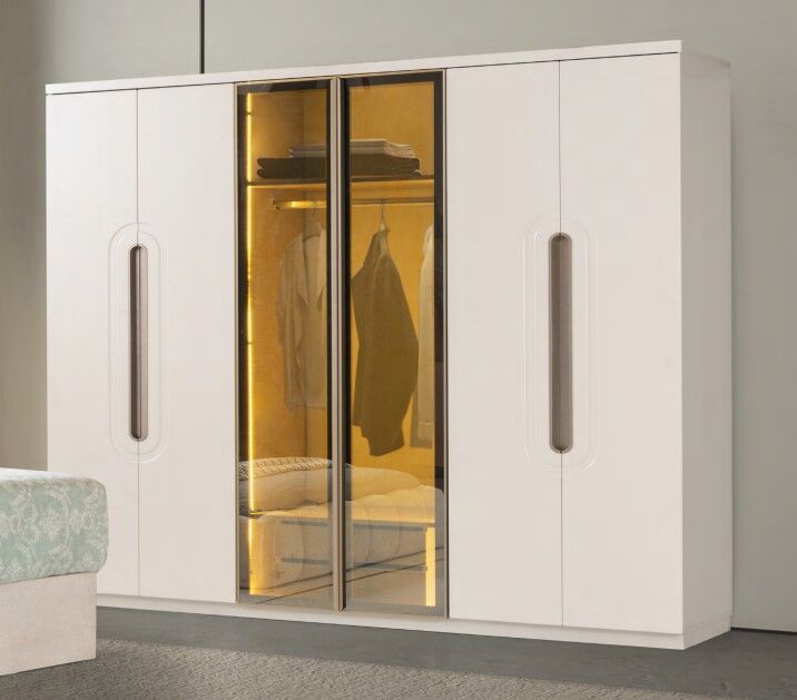 Fiabella Mdf Membran 6 Kapaklı Gardırop Dolap - Kurulum Dahil